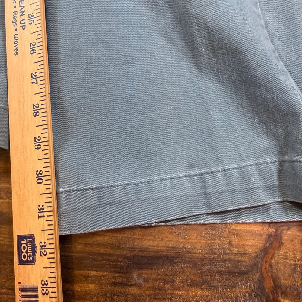 Vintage LL Bean Mens 34x32 Chino Pants Sage Green Straight Leg Made in USA - Picture 9 of 10